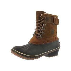 Sorel Women's Winter Fancy Lace II Mid Calf Boot, Elk/Grizzly Bear Brown, 9M